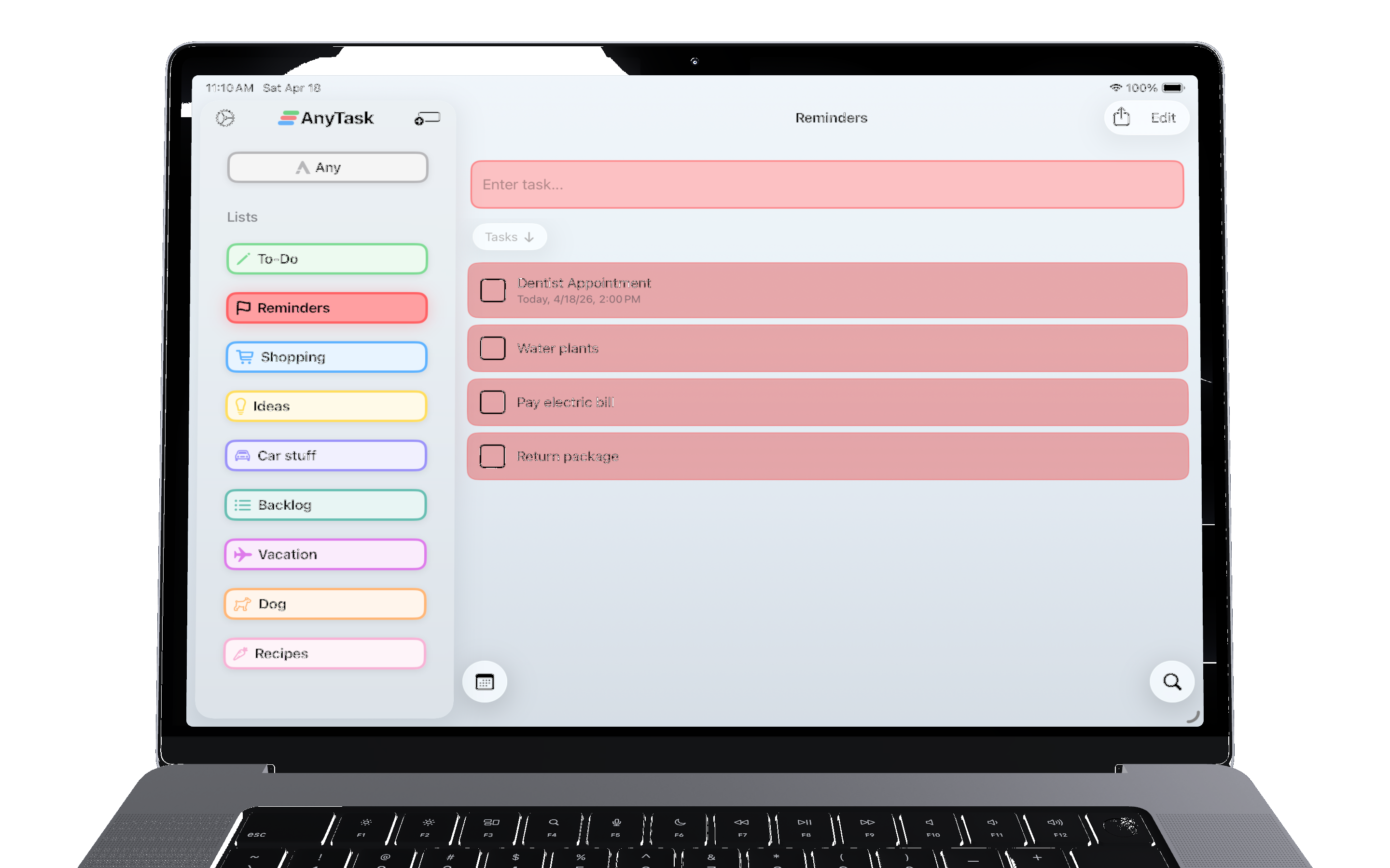 AnyTask on Mac